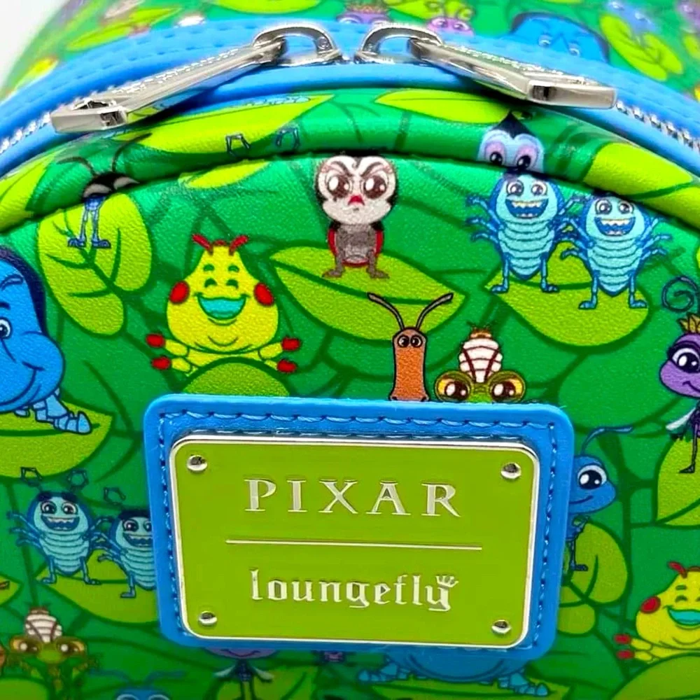 LOUNGEFLY DISNEY PIXAR A BUG'S LIFE - COLLAGE MINI BACKPACK NWT